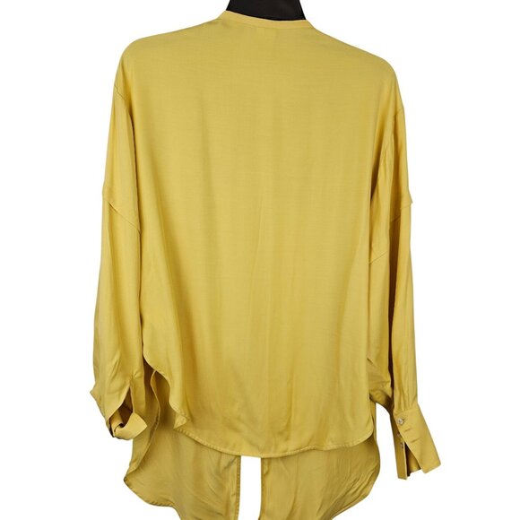 Boho Western Cowgirl Romantic VTG Inspo Eyelet Lace Top Yellow & Other Stories 6 - Picture 3 of 15